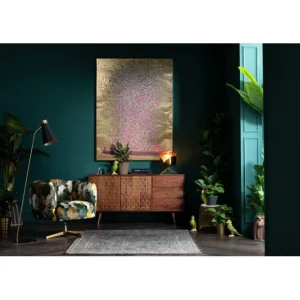 Clearance KARE Design Canvas Picture Flower Boat Gold Pink 120x160cm