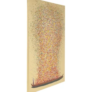 Sale KARE Design Canvas Picture Flower Boat Gold Red 80x100cm