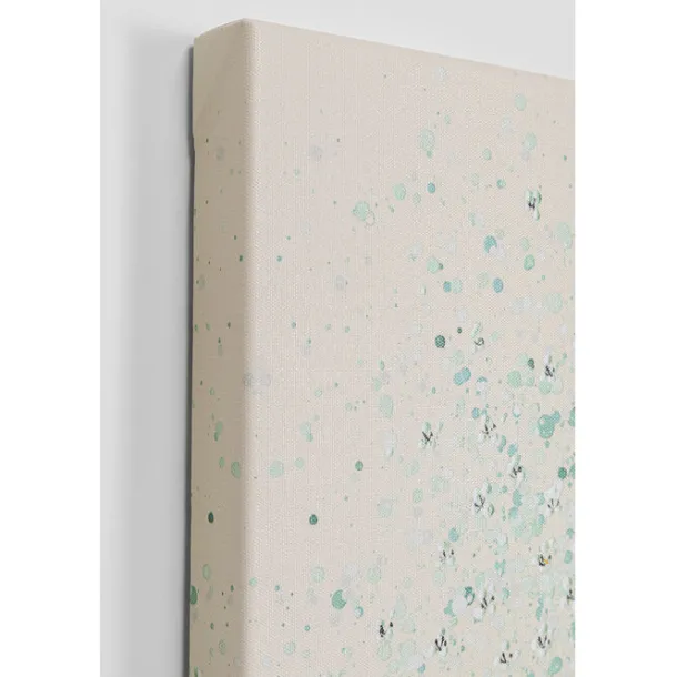 canvas_picture_flower_boa_5-5.webp Online KARE Design Canvas Picture Flower Boat Beige Green 80x100cm