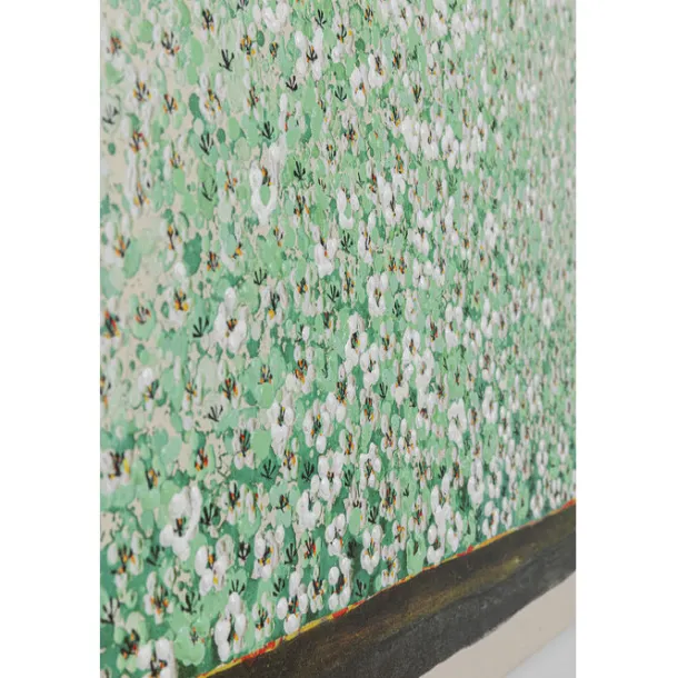 canvas_picture_flower_boa_6-5.webp Online KARE Design Canvas Picture Flower Boat Beige Green 80x100cm
