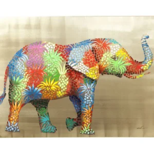 Outlet KARE Design Canvas Picture Flower Elefant 120x90cm