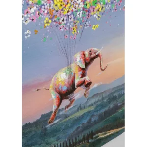 Outlet KARE Design Canvas Picture Flying Elephant At Night 120x160cm