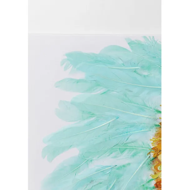 canvas_picture_headdress__4.webp Best KARE Design Canvas Picture Headdress Dog 80x80cm