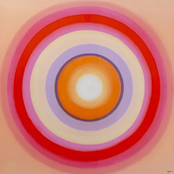 canvas_picture_tendency_c_0.webp Outlet KARE Design Canvas Picture Tendency Circle Pink 120x120cm