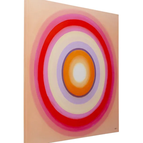 canvas_picture_tendency_c_4.webp Outlet KARE Design Canvas Picture Tendency Circle Pink 120x120cm