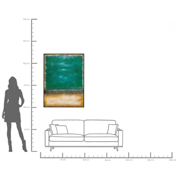 canvas_picture_vista_gree_3.webp Discount KARE Design Canvas Picture Vista Green 90x120cm