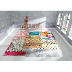 New KARE Design Carpet Kelim Pop Grey 170x240cm