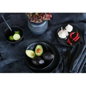 Online KARE Design Cereal Bowl Organic Black Ø15cm