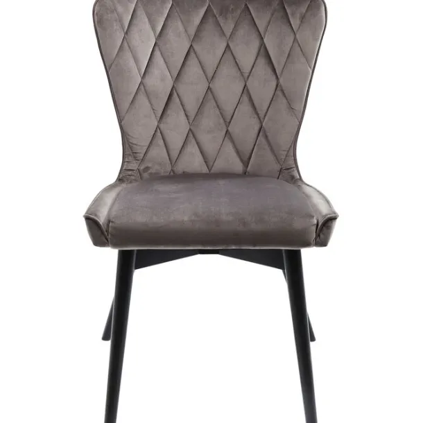 chair_black_marshall_velv_0.webp Clearance KARE Design Chair Black Marshall Velvet Grey