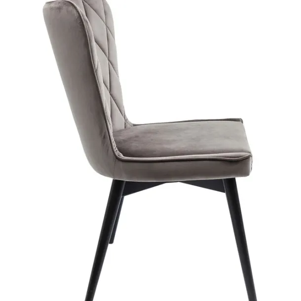 chair_black_marshall_velv_3.webp Clearance KARE Design Chair Black Marshall Velvet Grey