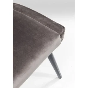 Clearance KARE Design Chair Black Marshall Velvet Grey