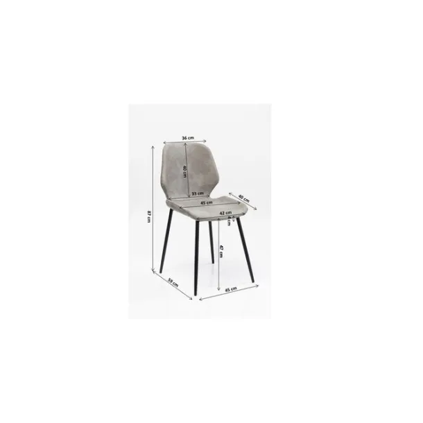 chair_honey_moon_grey_5.webp Outlet KARE Design Chair Honey Moon Grey