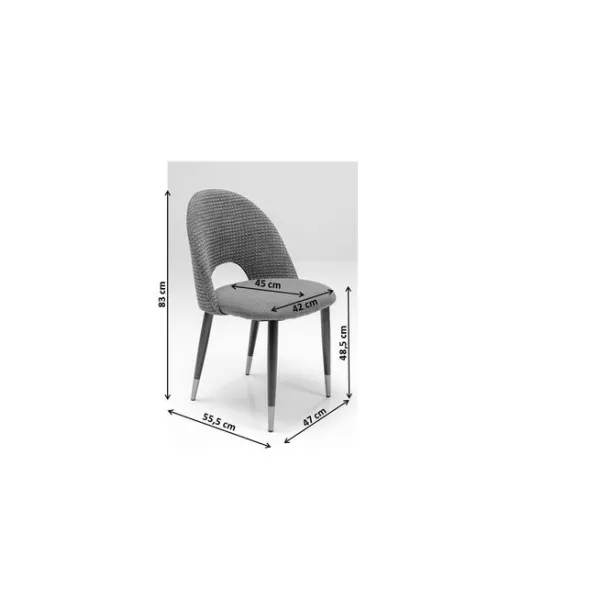 chair_iris_velvet_beige_7.webp Hot KARE Design Chair Iris Velvet Beige