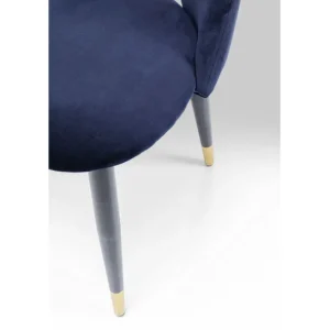 Discount KARE Design Chair Iris Velvet Blue (2/Set)
