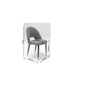 Clearance KARE Design Chair Iris Velvet Green