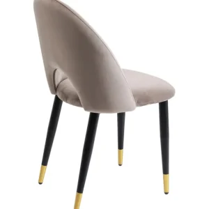 Best KARE Design Chair Iris Velvet Taupe (2/Set)