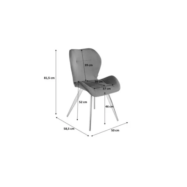 chair_viva_grey_chrome_7.webp Sale KARE Design Chair Viva Grey Chrome
