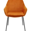 Clearance KARE Design Chair with Armrest Avignon Orange