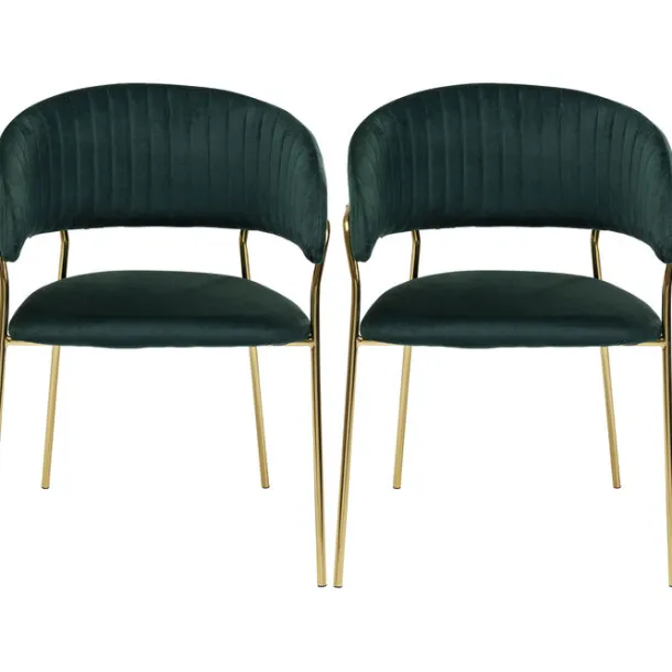 chair_with_armrest_belle__0-2.webp Online KARE Design Chair with Armrest Belle Velvet Green (2/Set)
