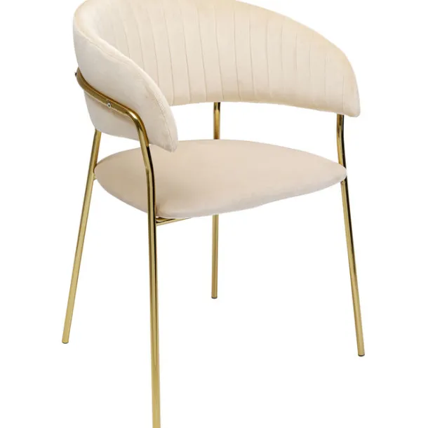 chair_with_armrest_belle__4-1.webp Best KARE Design Chair with Armrest Belle Velvet Cream (2/Set)