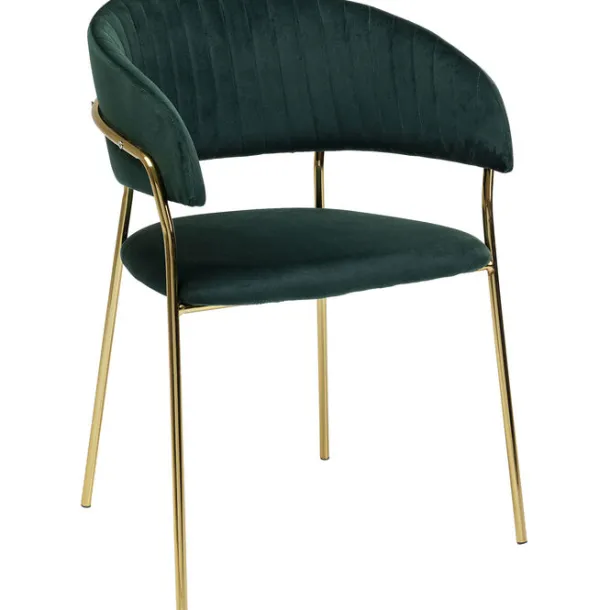 chair_with_armrest_belle__4-2.webp Online KARE Design Chair with Armrest Belle Velvet Green (2/Set)