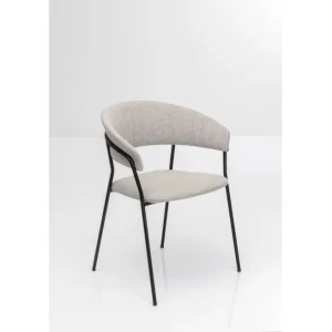 Online KARE Design Chair with Armrest Belle Silver Grey (2/Set)