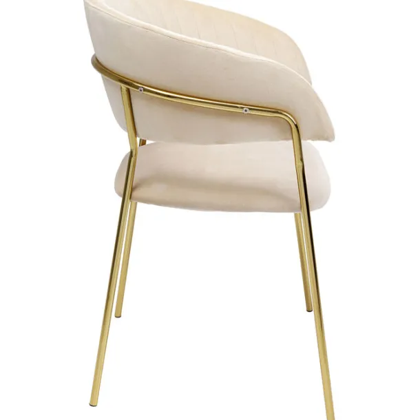 chair_with_armrest_belle__5-1.webp Best KARE Design Chair with Armrest Belle Velvet Cream (2/Set)