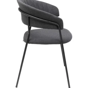 Discount KARE Design Chair with Armrest Belle Anthracite (2/Set)