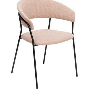 Fashion KARE Design Chair with Armrest Belle Rose (2/Set)