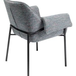 New KARE Design Chair with Armrest Bess Grey Flitter