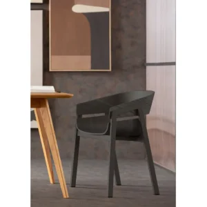Fashion KARE Design Chair with Armrest Biarritz Black