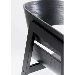 Fashion KARE Design Chair with Armrest Biarritz Black