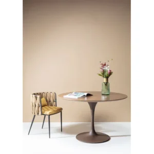 Online KARE Design Chair with Armrest Cheerio Yellow incl. Cushion