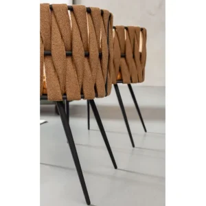 Online KARE Design Chair with Armrest Cheerio Yellow incl. Cushion