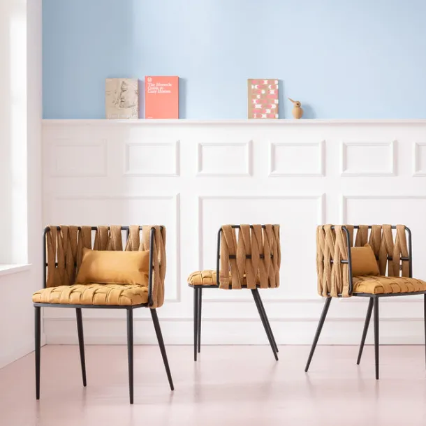 chair_with_armrest_cheeri_6-1.webp Online KARE Design Chair with Armrest Cheerio Yellow incl. Cushion