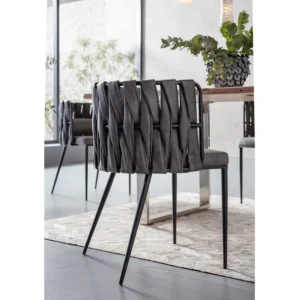 Sale KARE Design Chair with Armrest Cheerio Grey incl. cushion
