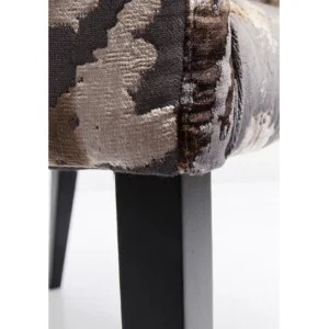 Clearance KARE Design Chair with Armrest Dark Brown Mode Sublime