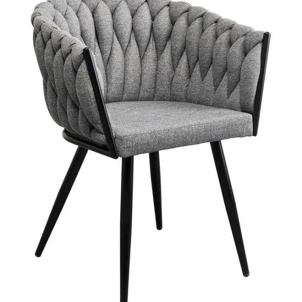chair_with_armrest_dean_g_1.webp Sale KARE Design Chair with Armrest Dean Grey