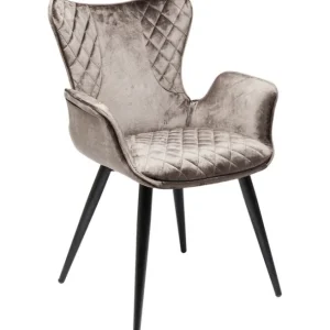 Clearance KARE Design Chair with Armrest Dream Brown