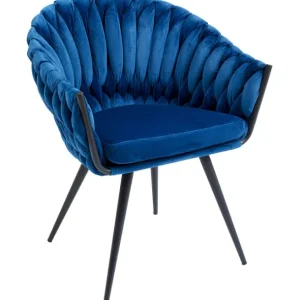 Online KARE Design Chair with Armrest Knot Blue