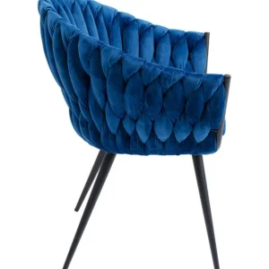 Online KARE Design Chair with Armrest Knot Blue