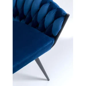 Online KARE Design Chair with Armrest Knot Blue