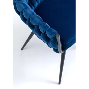 Online KARE Design Chair with Armrest Knot Blue