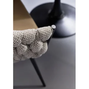 Clearance KARE Design Chair with Armrest Knot Tweed