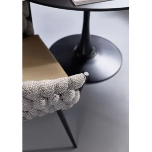 Clearance KARE Design Chair with Armrest Knot Tweed