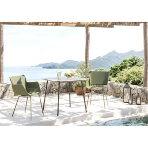Outlet KARE Design Chair with Armrest Madeira Green