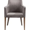 New KARE Design Chair with Armrest Mode Velvet Grey
