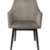 Discount KARE Design Chair with Armrest Modino Velvet Grey