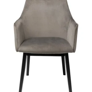 Discount KARE Design Chair with Armrest Modino Velvet Grey