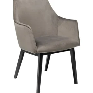 Discount KARE Design Chair with Armrest Modino Velvet Grey